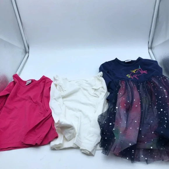 Girls 4T-5T Fall Winter Clothing BUNDLE Long Sleeve Shirts Pants Sweatshirts - Picture 10 of 11